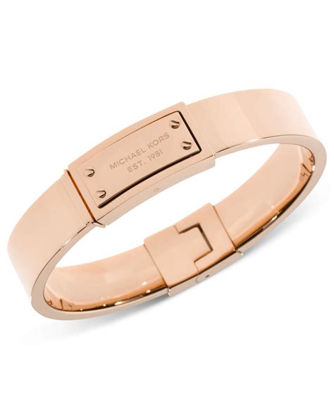 michael kors rose gold plated bangle